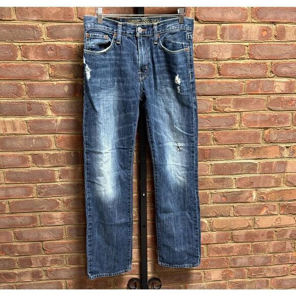 America Eagle Men’s Original Straight Blue Jeans Size 29x32 - Picture 2 of 5